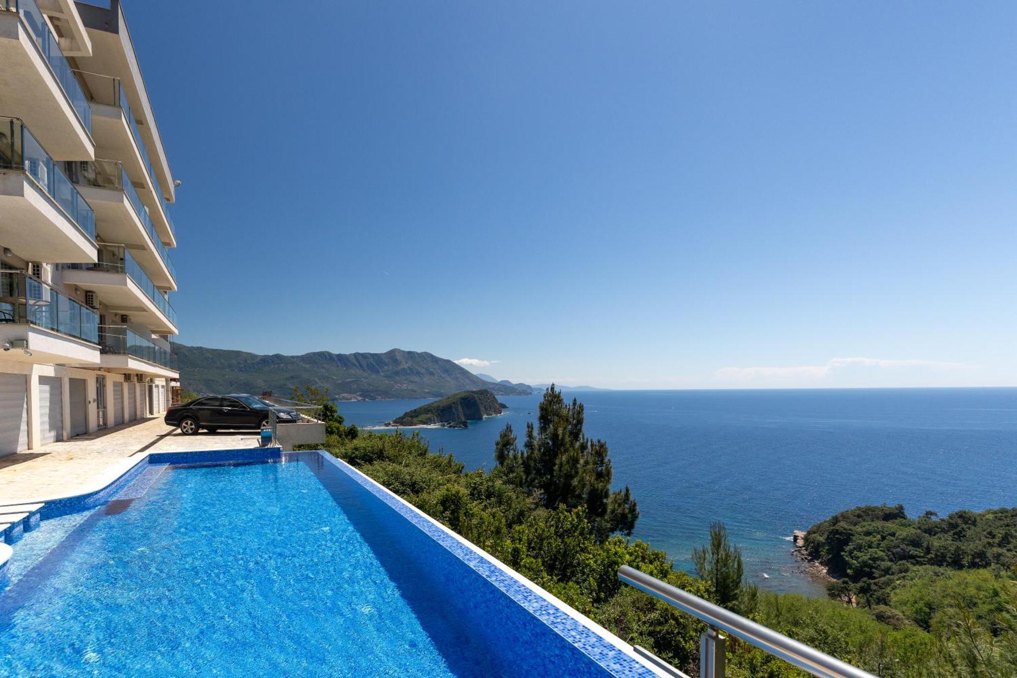 Apartment Top-hill Stunning View 2 Bdr With Swimming Pool Budva